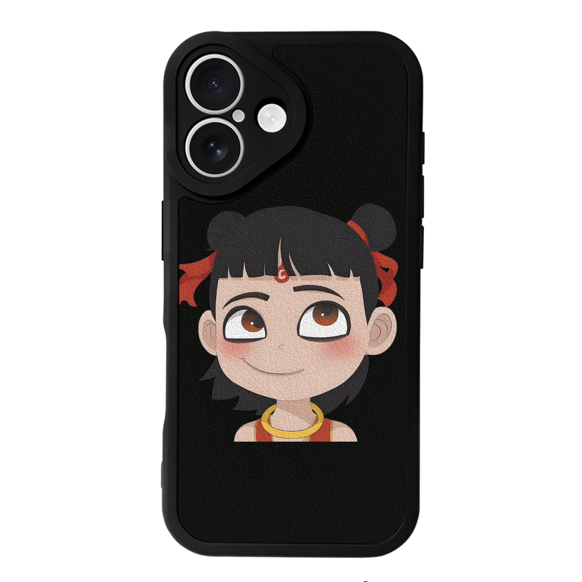 （画像用） Ne Zha 2 ナタ 魔童の大暴れ 【iPhone 16シリーズ対応】シリコンスマホケース（レザー調） 材質：シリコン